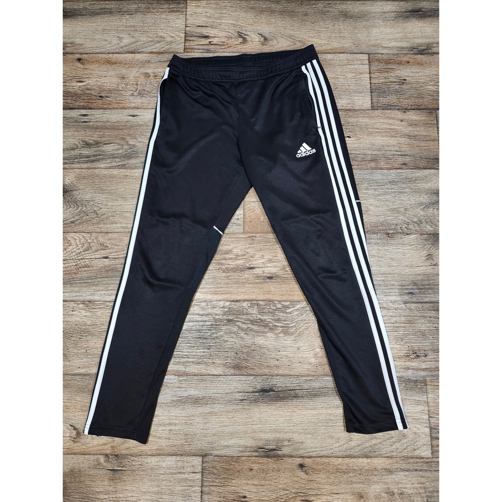 Adidas Tiro 17 Training Pants Black White Striped Soccer Track Joggers CZ5560